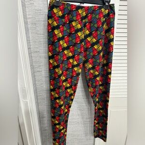 Lularoe Christmas Leggings - Size Tall/Curvy
